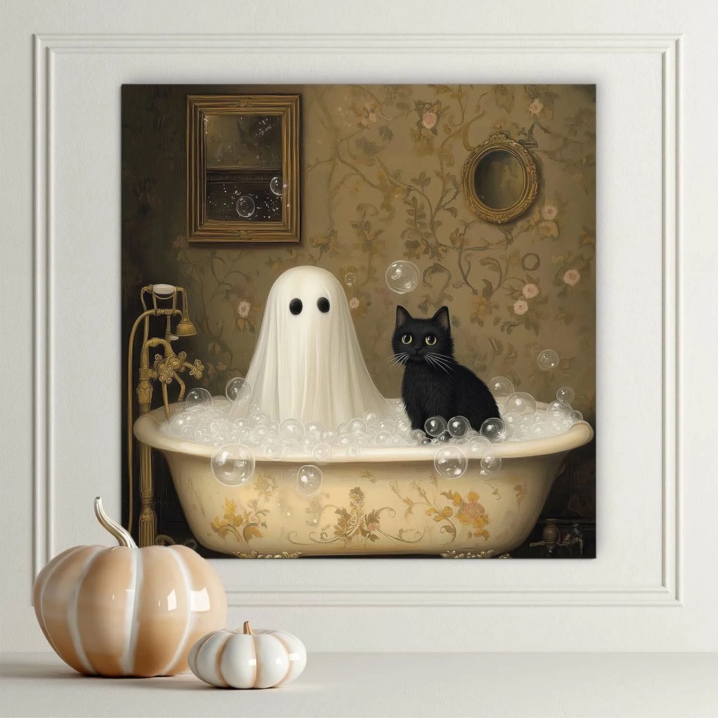 DUBLEZ | Tablou de Halloween pentru copii - Fantoma în baie
