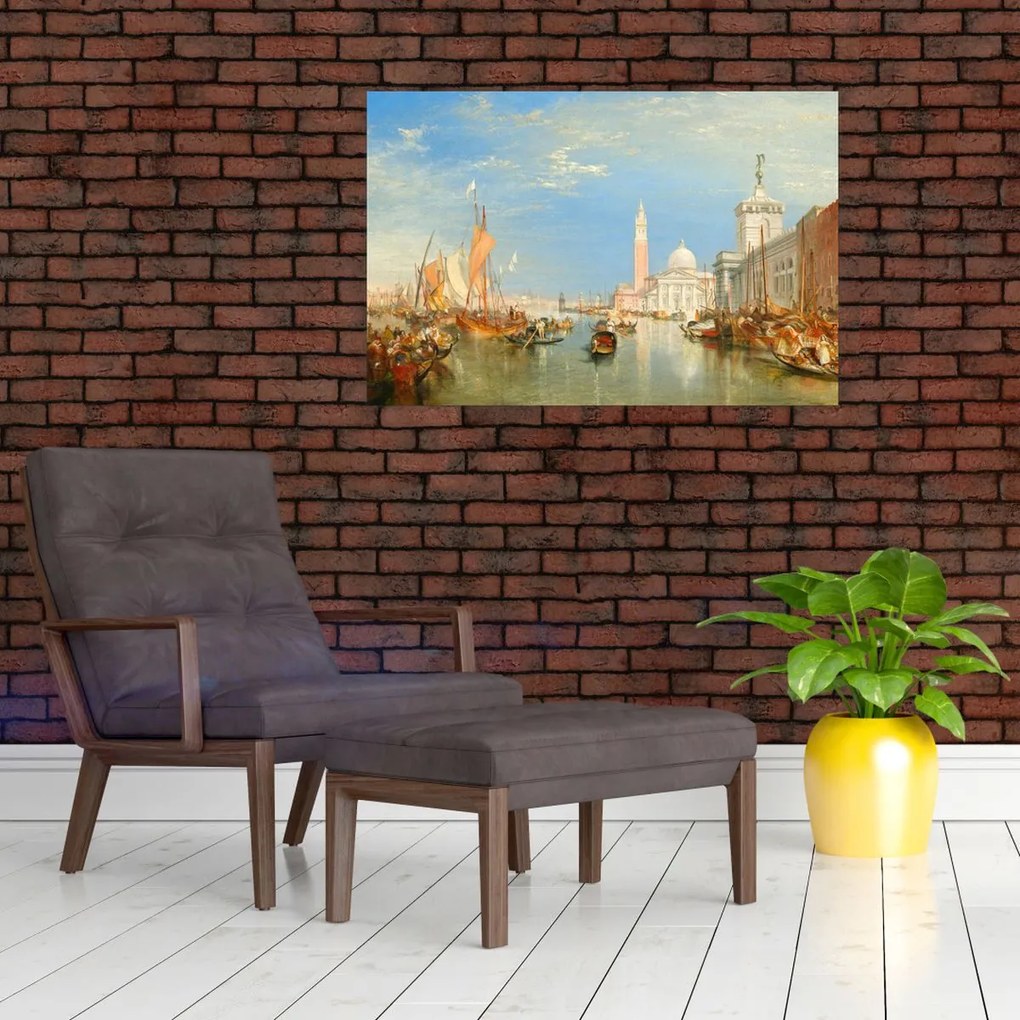 Tablou - Joseph Mallord William Turner, Venice the Dogana and San Giorgio Maggiore, reproducere (90x60 cm)