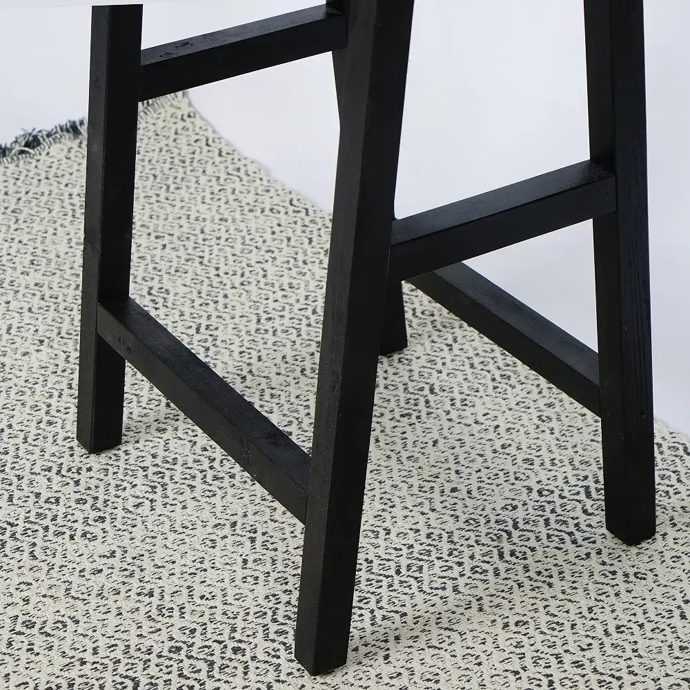 Scaun bar, taburet,William,din lemn,culoare negru,70 cm