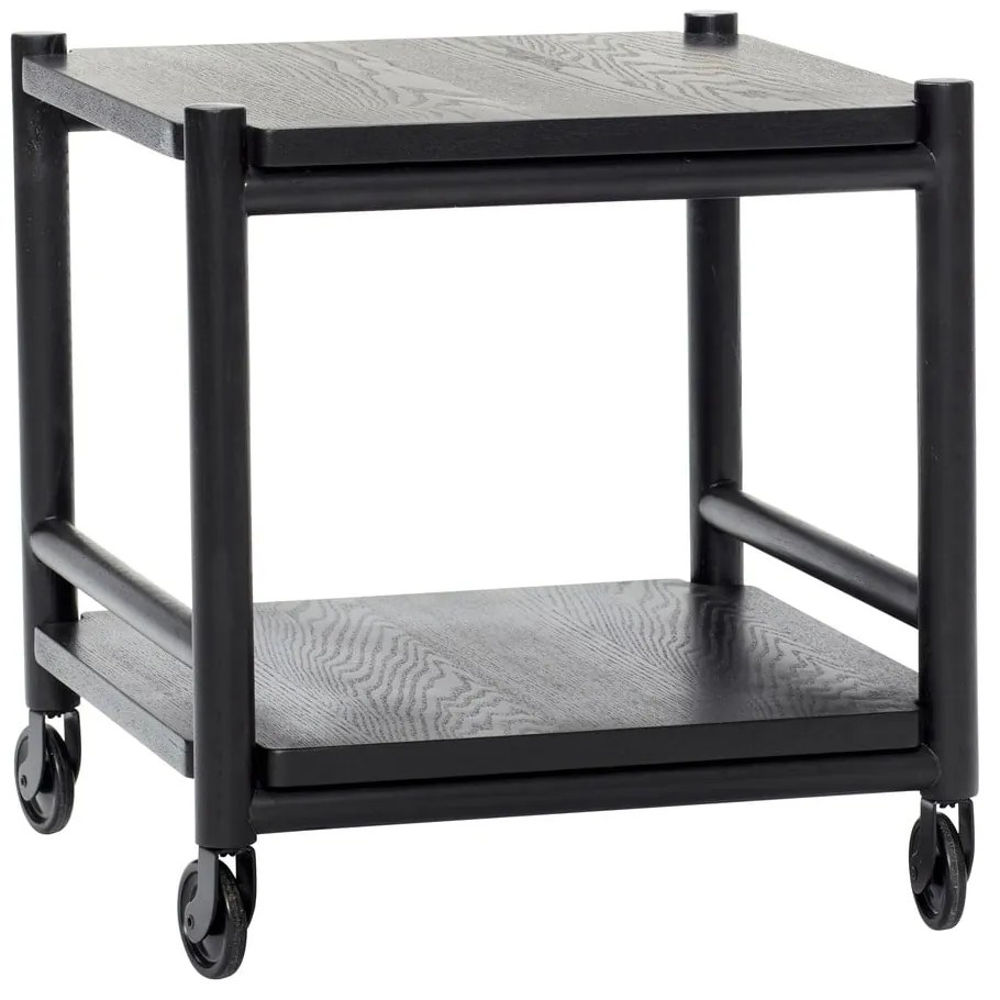 Măsuță de servire cu roți din lemn de stejar 40x40 cm Norm – Hübsch