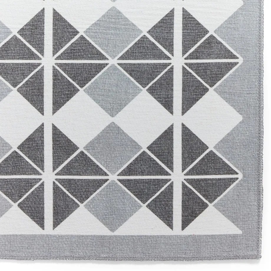 Covor tip traversă gri lavabil 76x230 cm Victoria Dark – Think Rugs