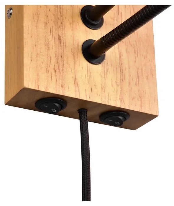 Aplică de perete bej-în culoare naturală ø 18 cm Nilam – Trio