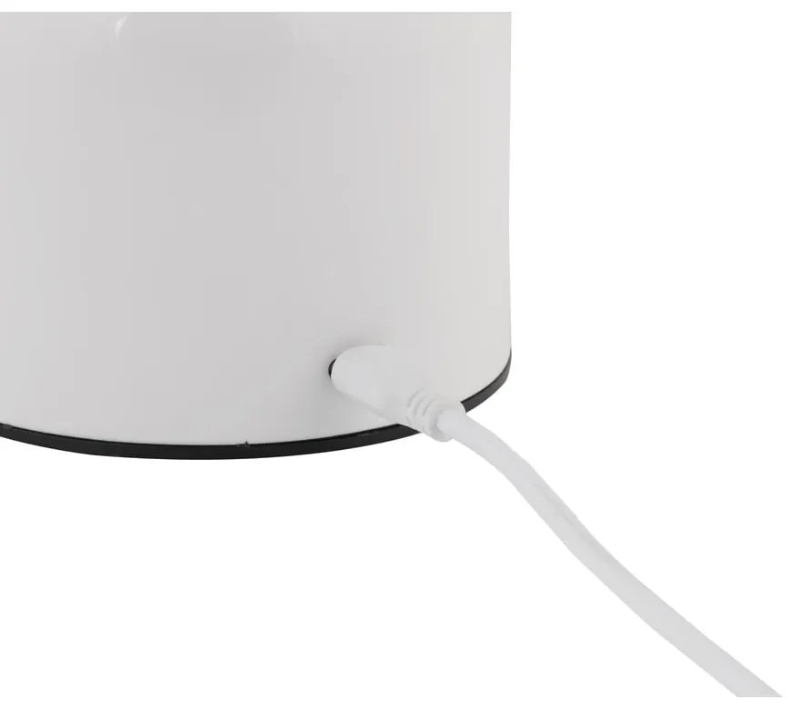 Veioză albă LED cu abajur din metal (înălțime 14 cm) Impetu – Leitmotiv