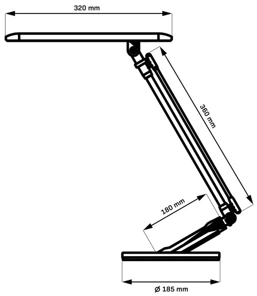 Lampă LED tactilă dimabilă OPTIMUM LED/7W/230V USB 3000/4000/6000K