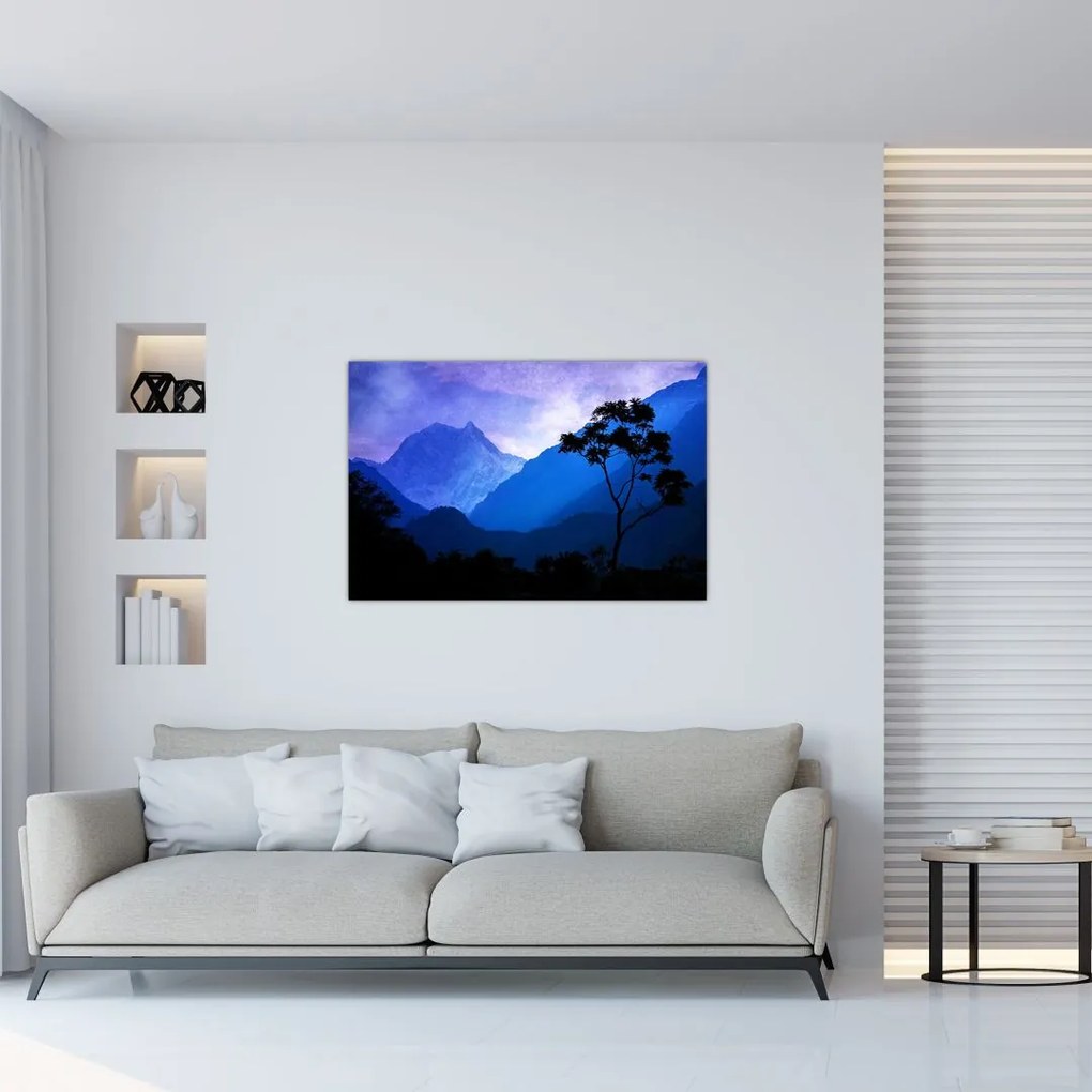 Tablou - Cerul de noapte din Nepal (90x60 cm)