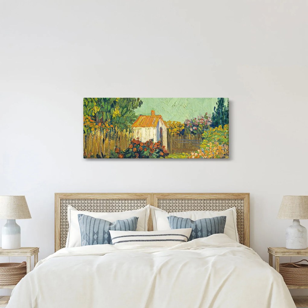 Tablou - Imitator of Vincent van Gogh, Landscape, reproducere (120x50 cm)