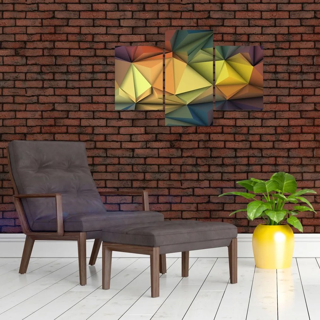 Tablou - Abstracție 3D poligonală (90x60 cm)