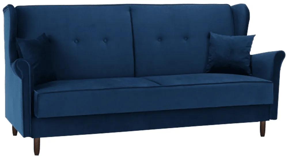 Canapea extensibila Columbus 215 cm material textil albastru