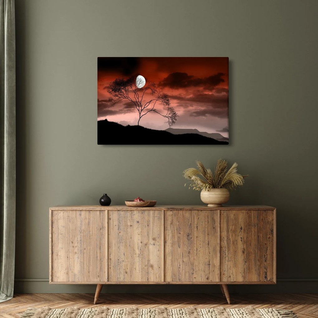 Tablou - Luna luminează noaptea (90x60 cm)