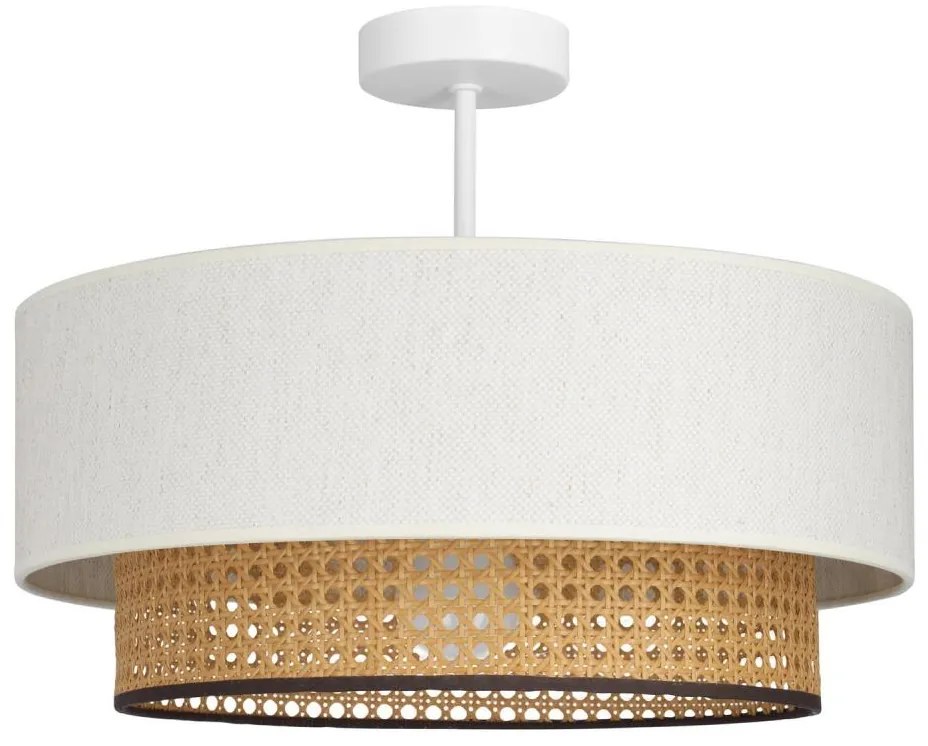 Lustră aplicată NATIA 1xE27/60W/230V alb/maro