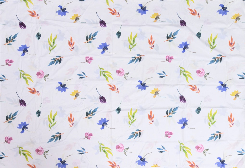 Lenjerie de pat din bumbac VARA COLORATA alb Dimensiune lenjerie de pat: 70 x 90 cm | 140 x 200 cm