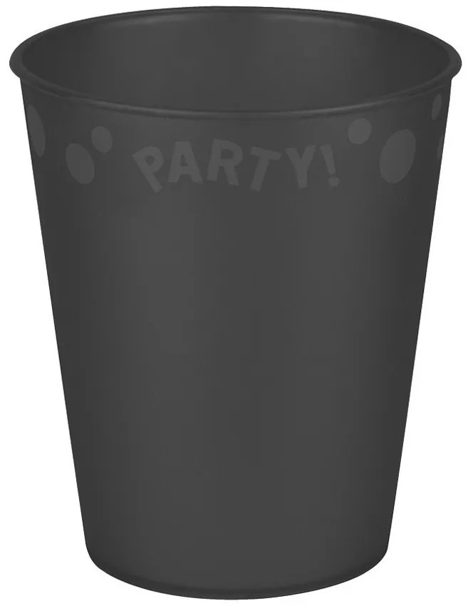 Party Black Pahar negru micro premium din plastic 250 ml