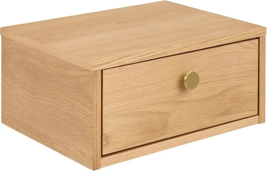 Noptieră în culoare naturală deschisă cu aspect de lemn de stejar Monfort – Actona