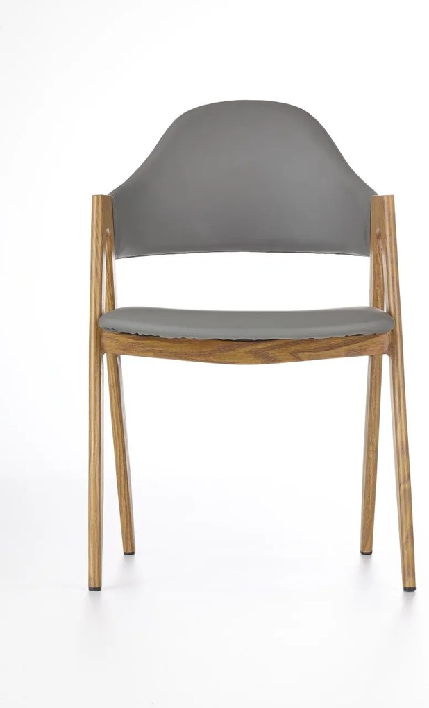 Scaun tapitat K247 gri - H 80 cm