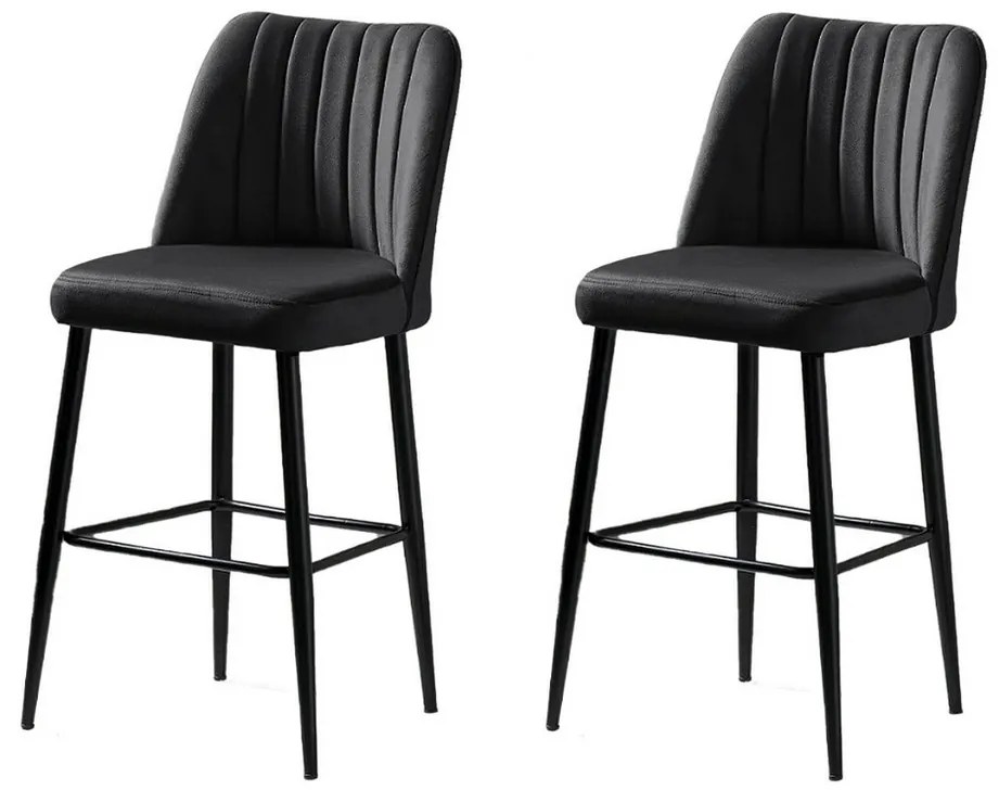 Set de scaune de bar Vento Anthracite and Black, 2buc., 2 buc.