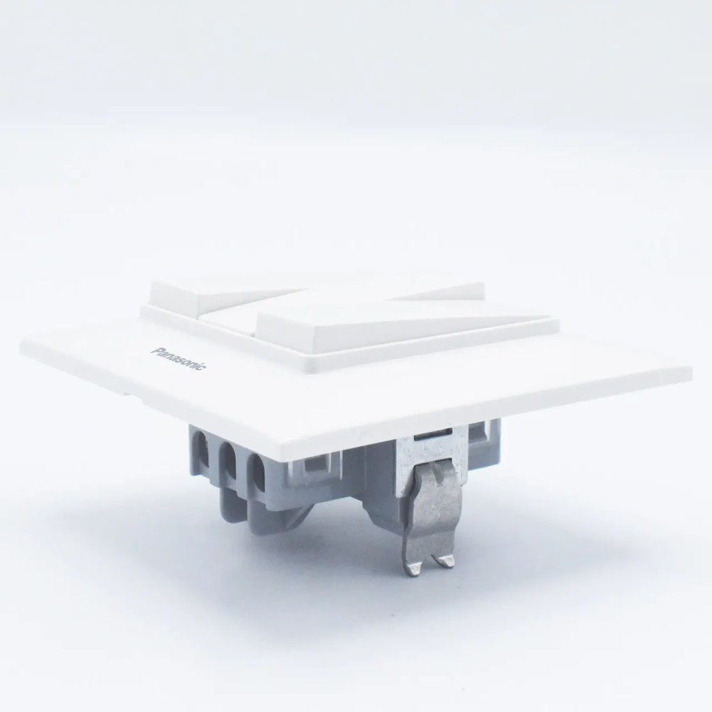 Intrerupator triplu 10A, IP20, Alb, Panasonic Arkedia Slim