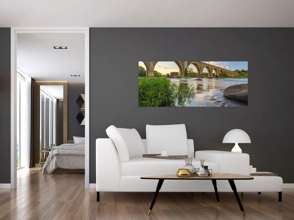 Tablou - Podul de cale ferată Richmond (120x50 cm)