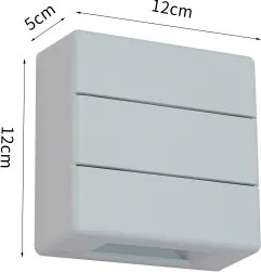 Brilagi - Aplică LED de exterior DOUBLERAY LINE, 6W, 230V, albă, IP54