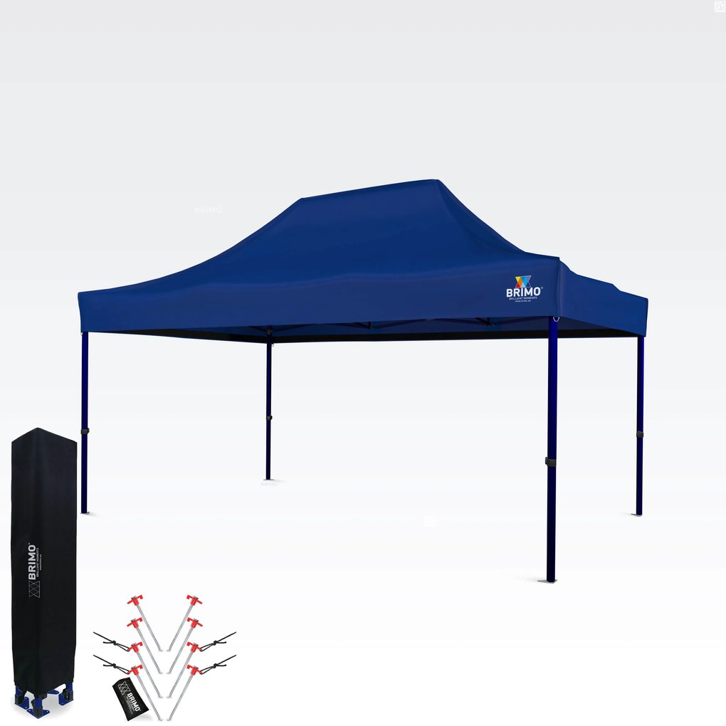 Cort expozițional 3x4,5m (oțel de 45mm) | Montare rapidă, durată lungă de viață - fara 3 pereti - Alb