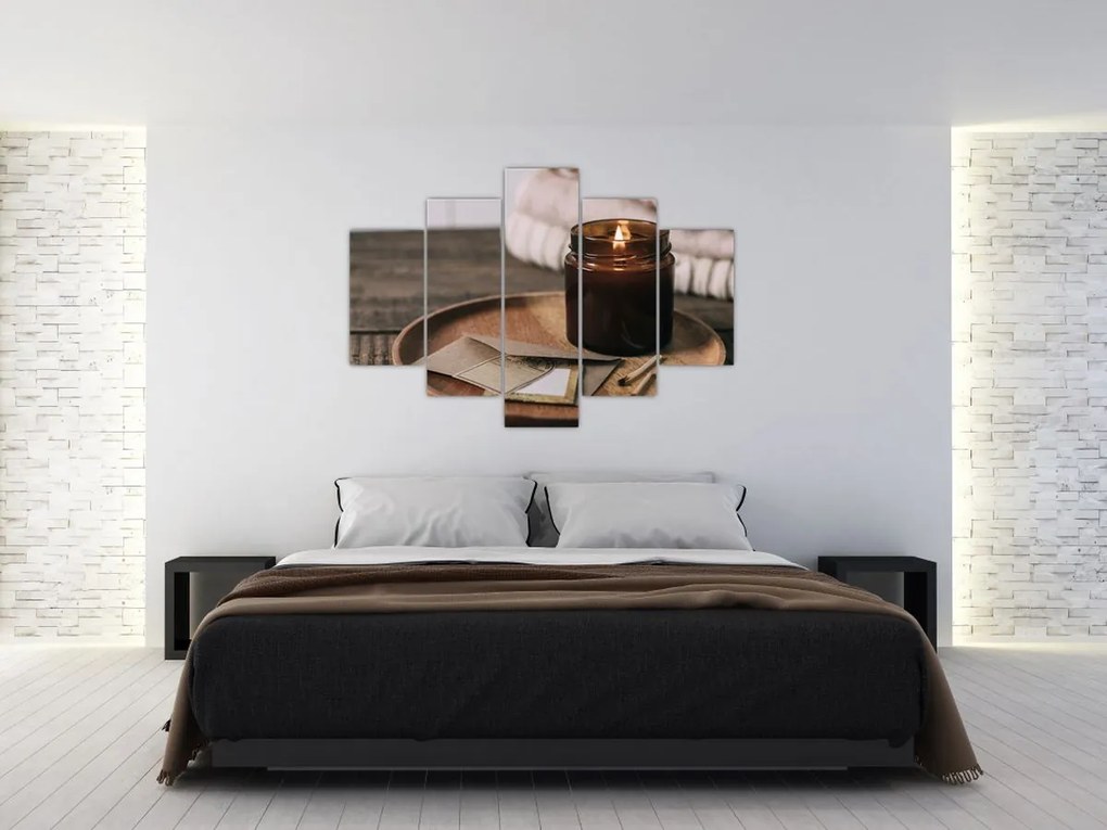 Tablou - Lumânare aprinsă (150x105 cm)