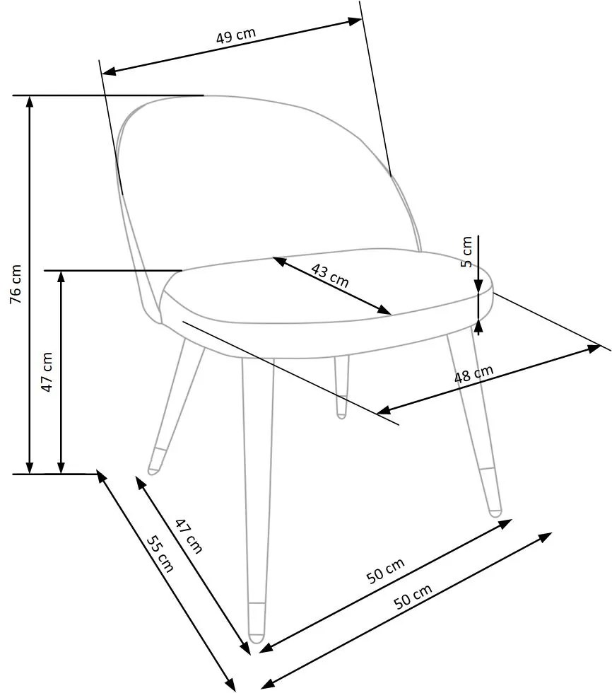 Scaun K315 Gri