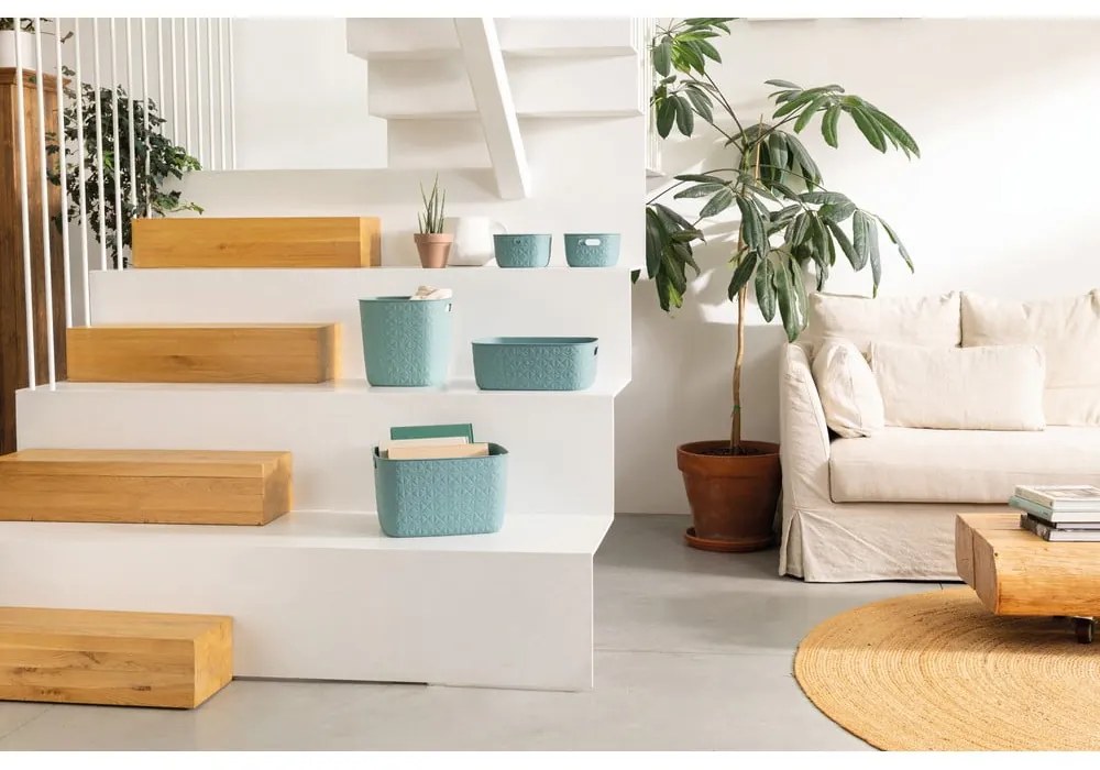 Coș de depozitare din plastic 38x29x14 cm Softex – Curver