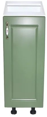 Corp inferior 30 cu 1 usa Zebra MDF Verde drept