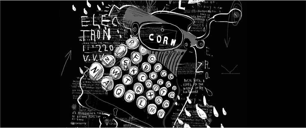 Tablou - Desen în stilul lui Banksy (120x50 cm)