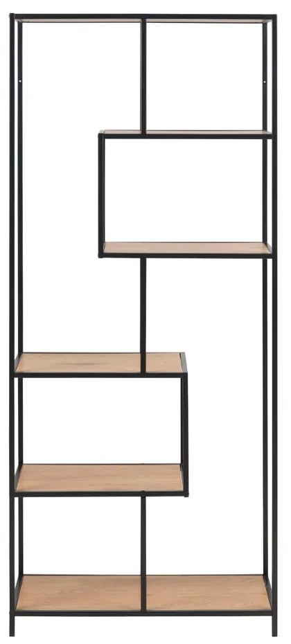 Bibliotecă în decor de stejar sălbatic Actona Seaford, 77 x 185 cm