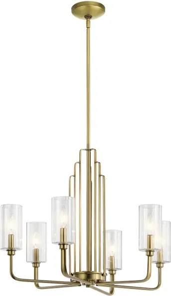 Quintiesse QN-KIMROSE6-BNB - Candelabru cu tijă KIMROSE 6xE14/40W/230V, auriu