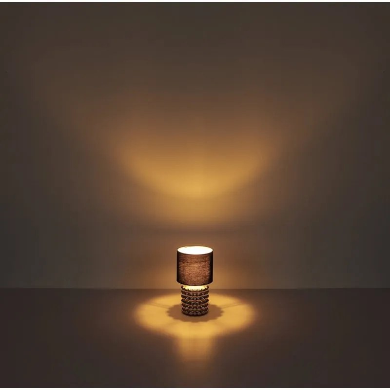 Veioza, lampa de masa design modern Valentino crom, negru
