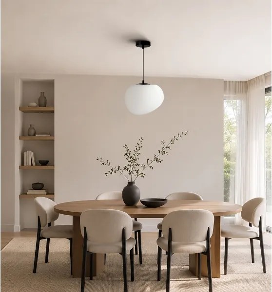 BRILAGI - Lustră pe cablu PEBBLES 1xE27/40W/230V Ø 25 cm negru