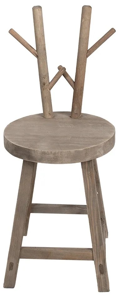 Scaunel din lemn masiv, natur, 30x30x70 cm, Browny