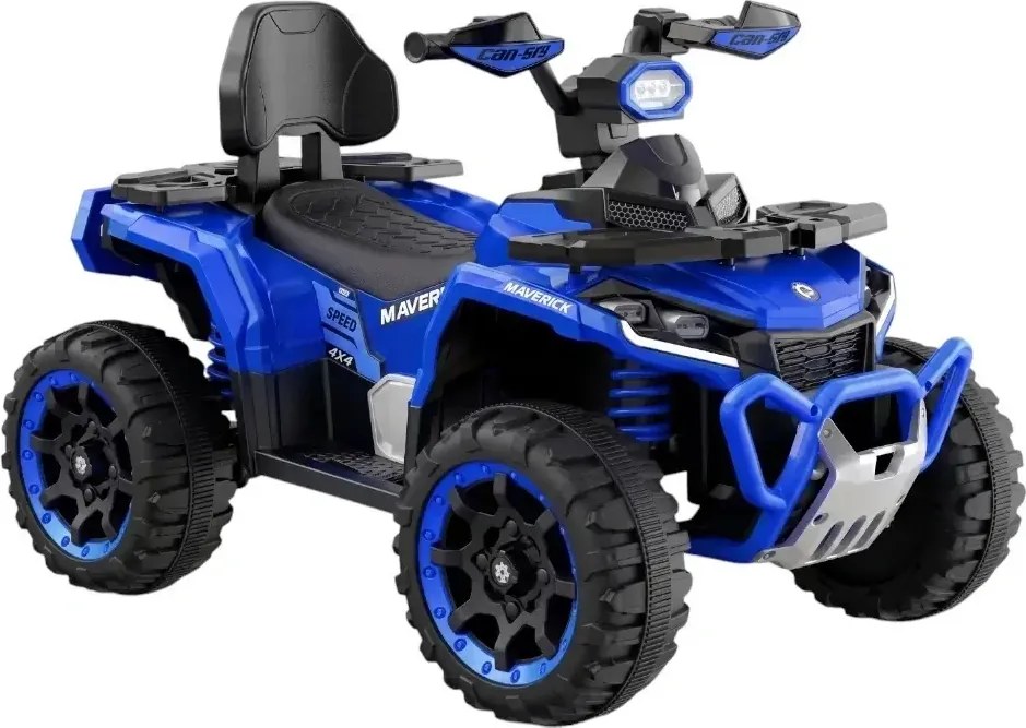 ATV Electric cu acumulator pentru copii NOVOKIDS™ MonsterQuad PRO , Cu melodii si lumini, Lungime 113 cm, 3-8 ani , Max 35 kg , Roti EVA, 12V, 4