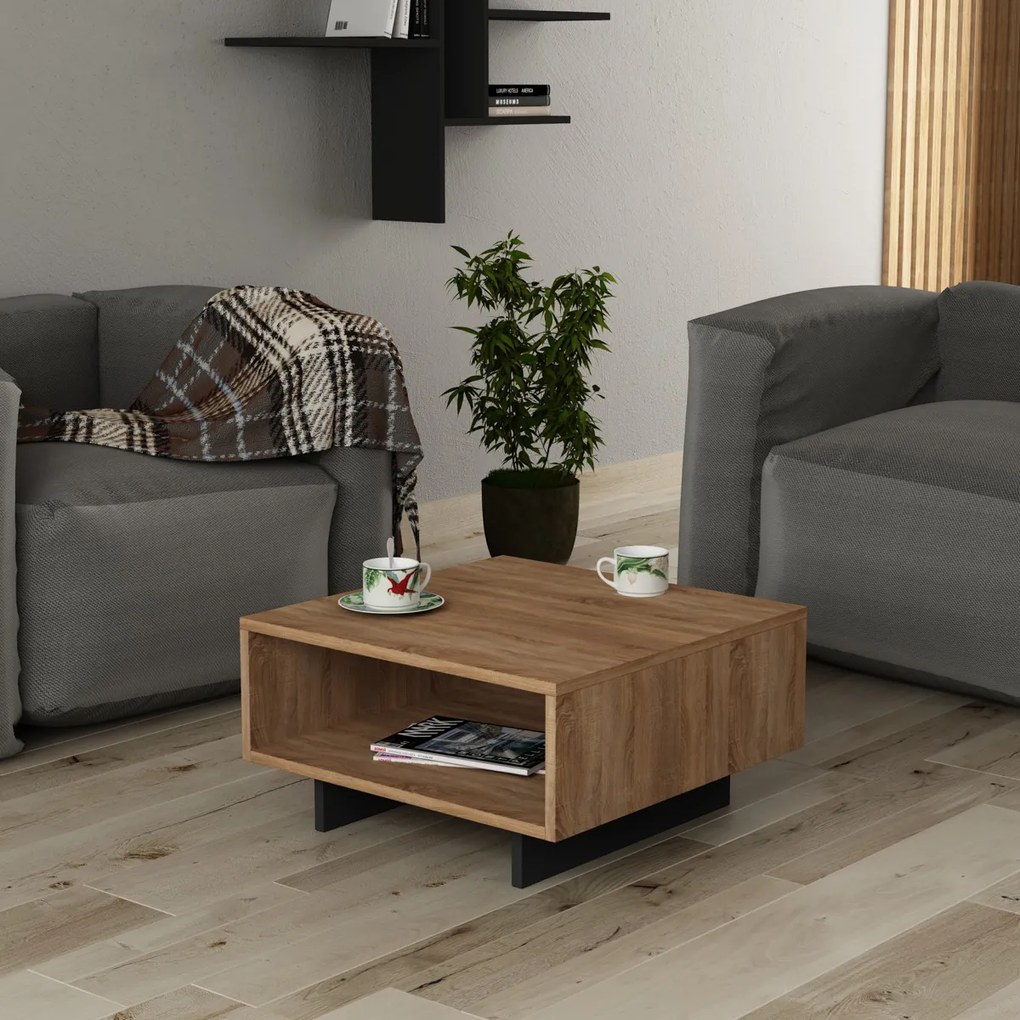Măsuță de conferință Hola Oak Anthracite