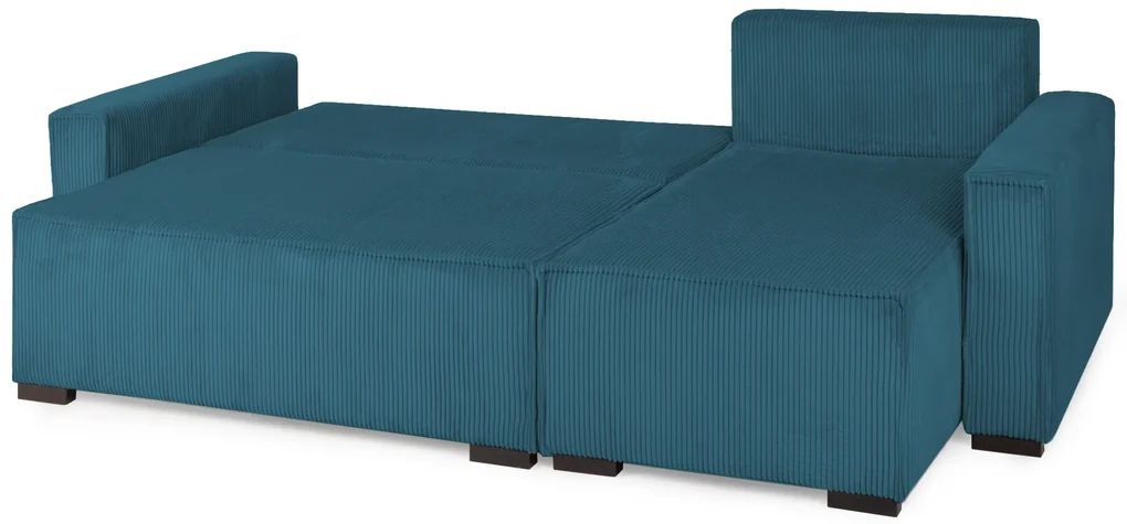 Canapea extensibila cu colt bilateral Culoare Turcoaz, SMART