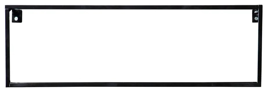 Raft WOOOD Meert, lungime 50 cm, negru