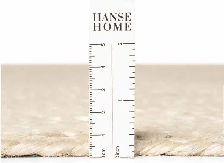 Covor în culoare naturală deschisă reversibil/țesut manual din iută 160x230 cm Braided – Hanse Home