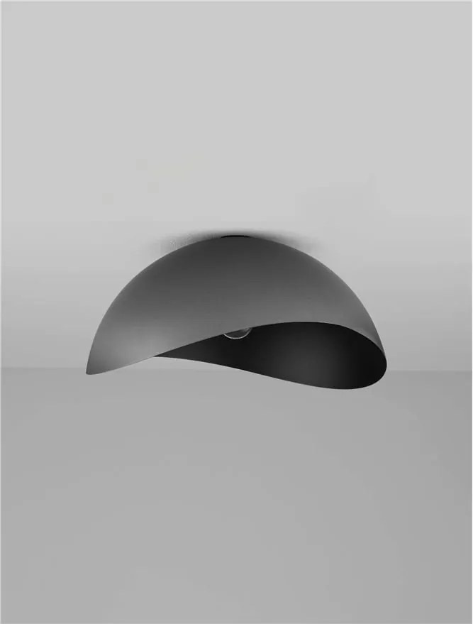 Lustra aplicata design decorativ OPSI negru D-50cm