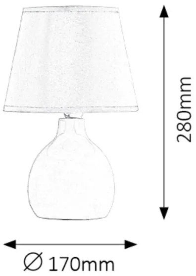 Rabalux 4475 - Lampă de birou INGRID 1xE14/40W/230V albă