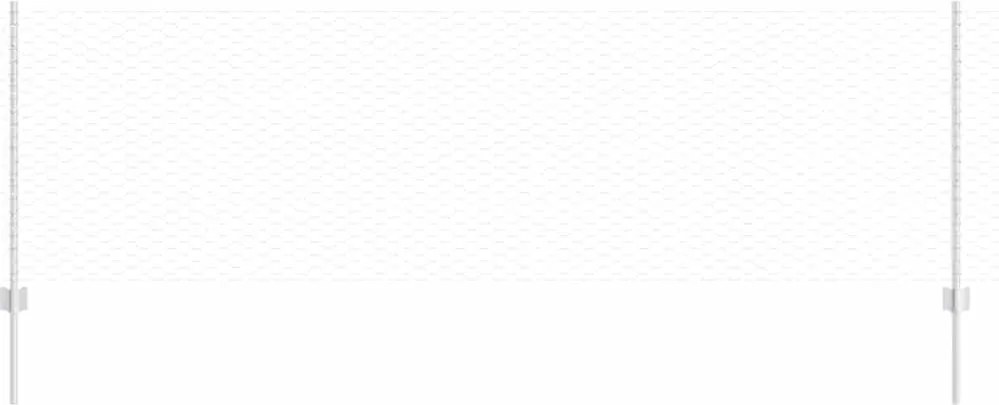 vidaXL Gard cu Stâlp Argintiu 0,8 x 100 m Oțel