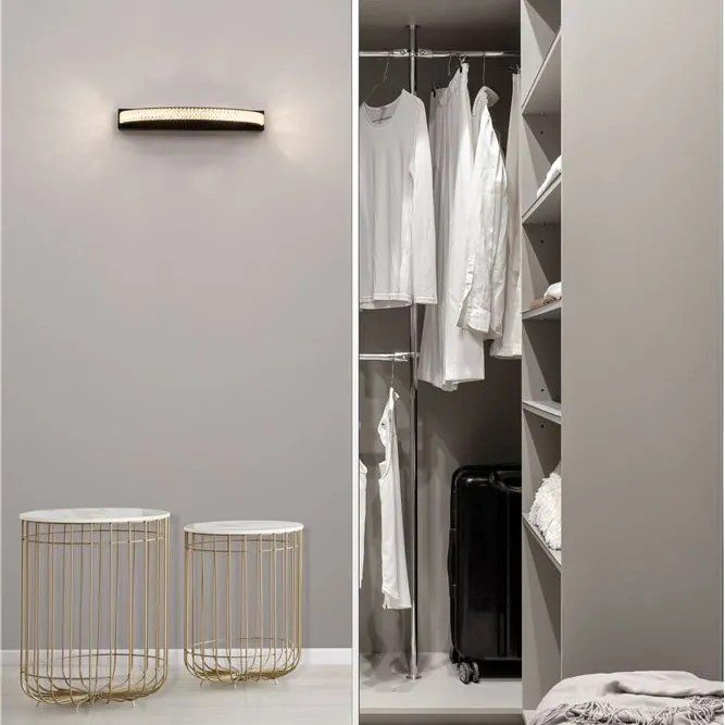 Aplica de perete LED design modern elegant GRANIA negru