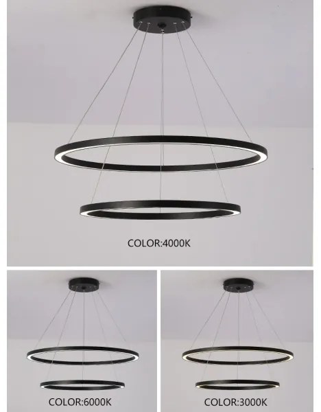 Immax NEO 07158-B80-60 - Lampă LED dimabilă FINO LED/93W/230V Tuya negru + DO