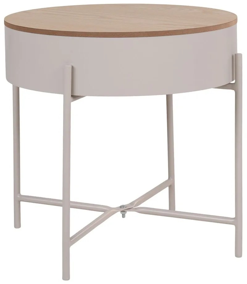 Măsuță auxiliară rotundă din metal ø 40 cm Sisco – House Nordic