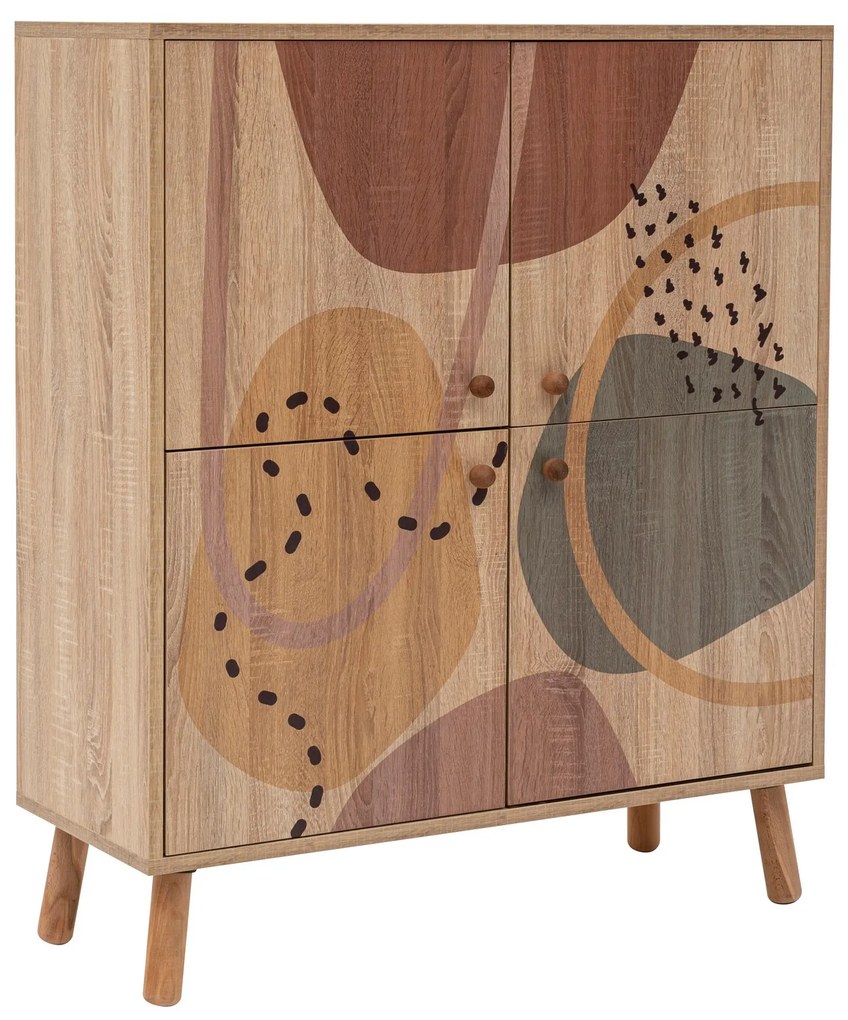 Mobilier pentru hol Maluxe 0900 (Stejar sonoma + Piatră). 1089069