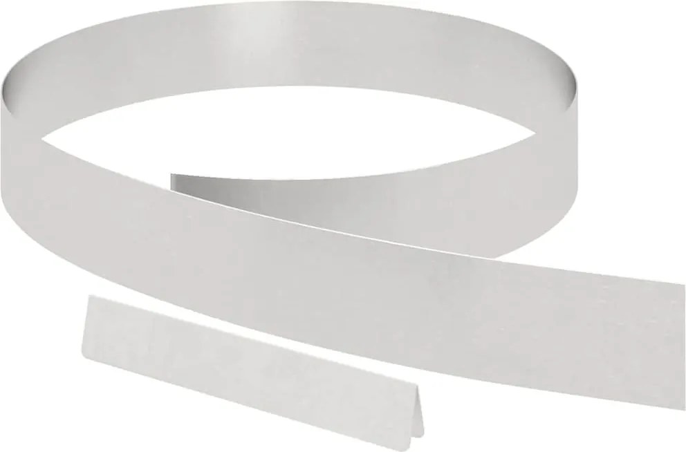 vidaXL Margine pentru gazon 4 pcs Argintiu 450 x 0.05 x 15 cm
