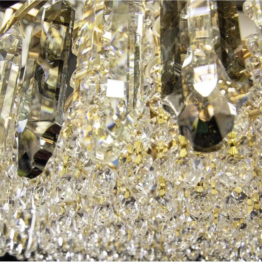 Candelabru Cristal, Elisa, 80-35cm Gold