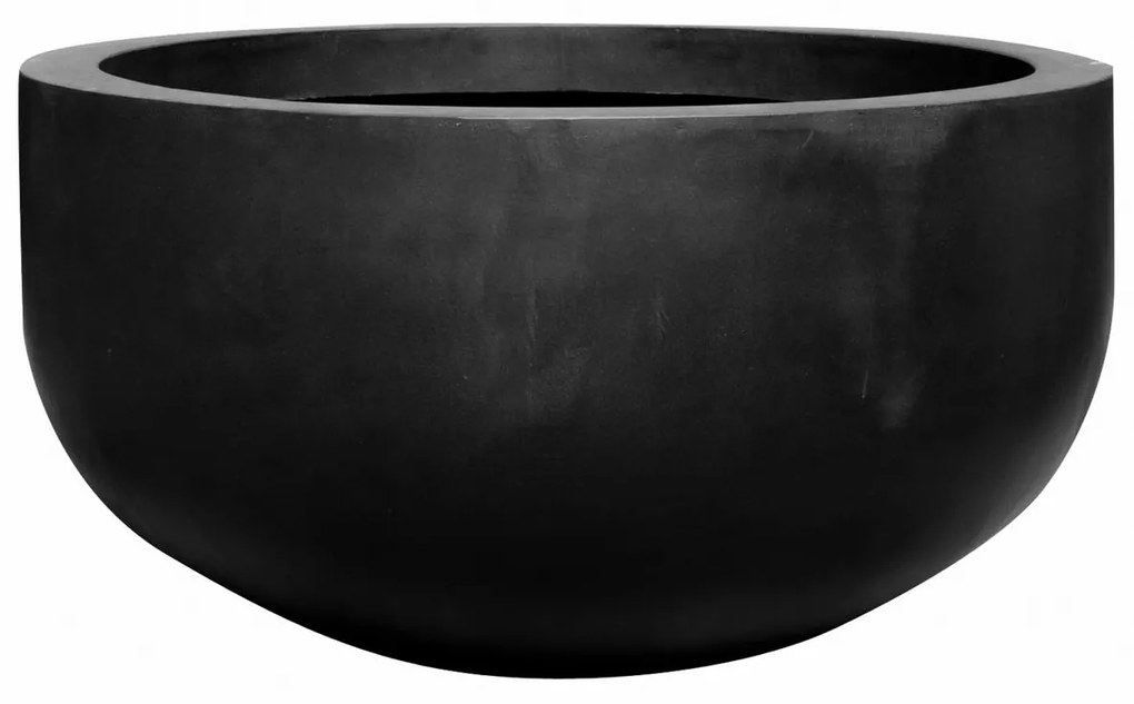 Květináč City bowl, barva černá, více velikostí - PotteryPots Mărime: L - v. 68 cm, ⌀ 128 cm