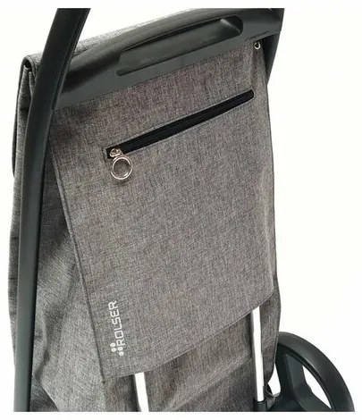 Geantă de cumpărături pe roți Rolser Com Polar 8Black Tube, gri