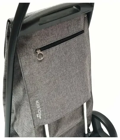 Geantă de cumpărături pe roți Rolser Com Polar 8Black Tube, gri